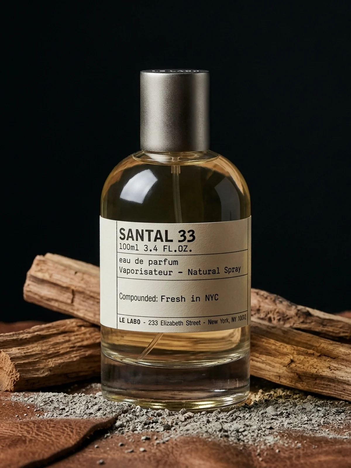 Frasco de Le Labo Santal 33, 100 ml